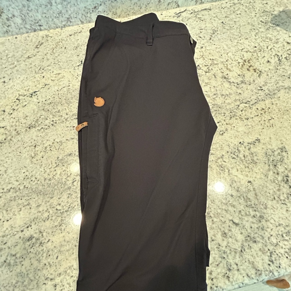 Fjallraven Black Cargo hiking pants